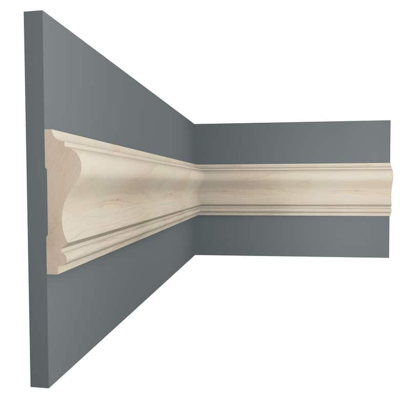 WM390 11/16-in D x 2-5/8-in W x 96-in L Americraft Solid Hardwood Stain Grade Chair Rail Moulding