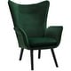 preview thumbnail 24 of 92, Upholstered Wingback Armchair Leisure Accent Chair, Single - 40.55" H x 28.34" W x 33.1" D