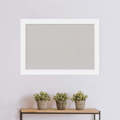 Corvino Wood Framed Grey Corkboard Bulletin Board