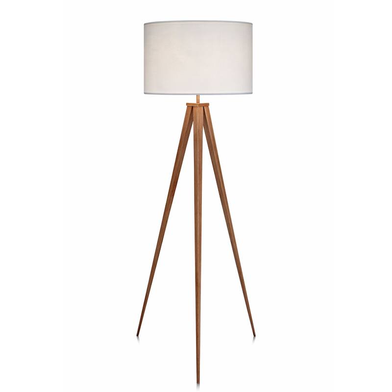 Versanora - Romanza Tripod Floor Lamp, White Shade, 60"H