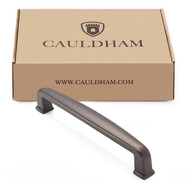 Shop Solid Oil Rubbed Bronze Bar Cabinet Handles 5 Hole Centers