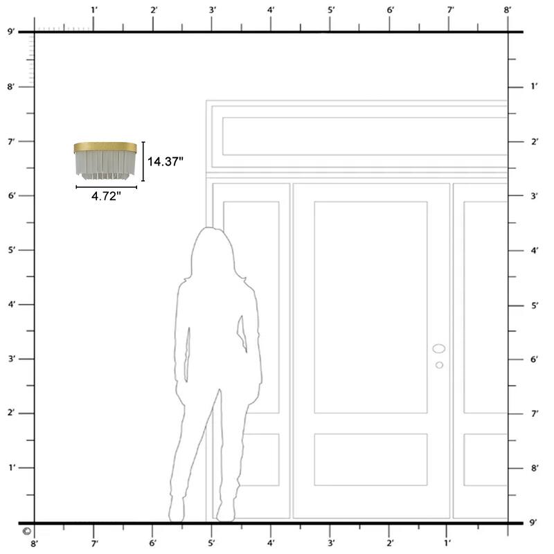 2-Light Wall Sconce with Frosted Triangular Glass Shade Modern Design