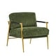 preview thumbnail 38 of 63, 27.56" Modern Accent Chair with Plush Cushions, Metal Frame, and Wooden Armrest Design -for Living Room, Bedroom