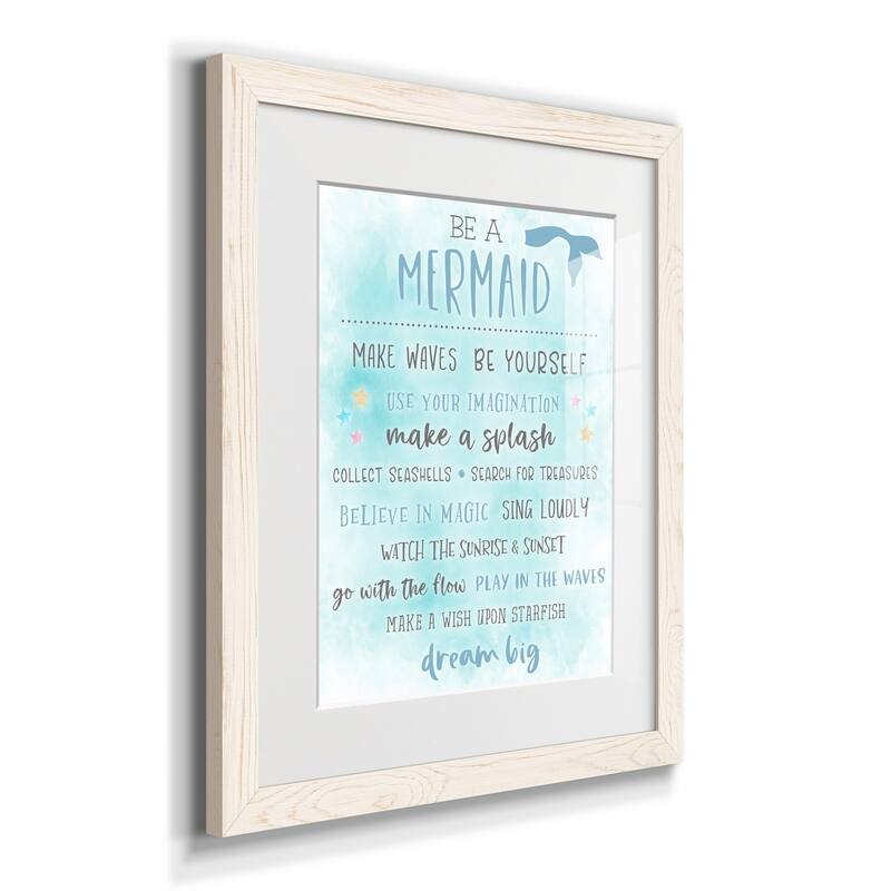 Be a Mermaid-Premium Framed Print - Ready to Hang