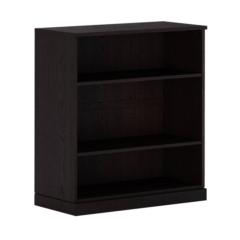 Palace Imports Premium 100% Solid European Oak Hardwood 3-Shelf Modular Bookcase - 32" Wide, 35.75" Tall