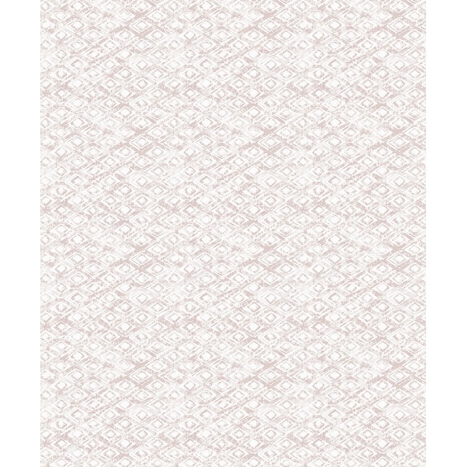 Decorline Delilah Peach Diamond Wallpaper - 21in x 396in x 0.025in