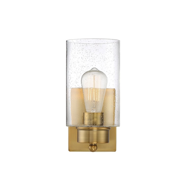 Meridian M90013 Single Light 11" Tall Wall Sconce - Natural Brass