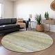preview thumbnail 28 of 47, Premium Washable Super Soft Abstract Ombre Stripes Mayfield Rug Sage - 8' x 8' - Round