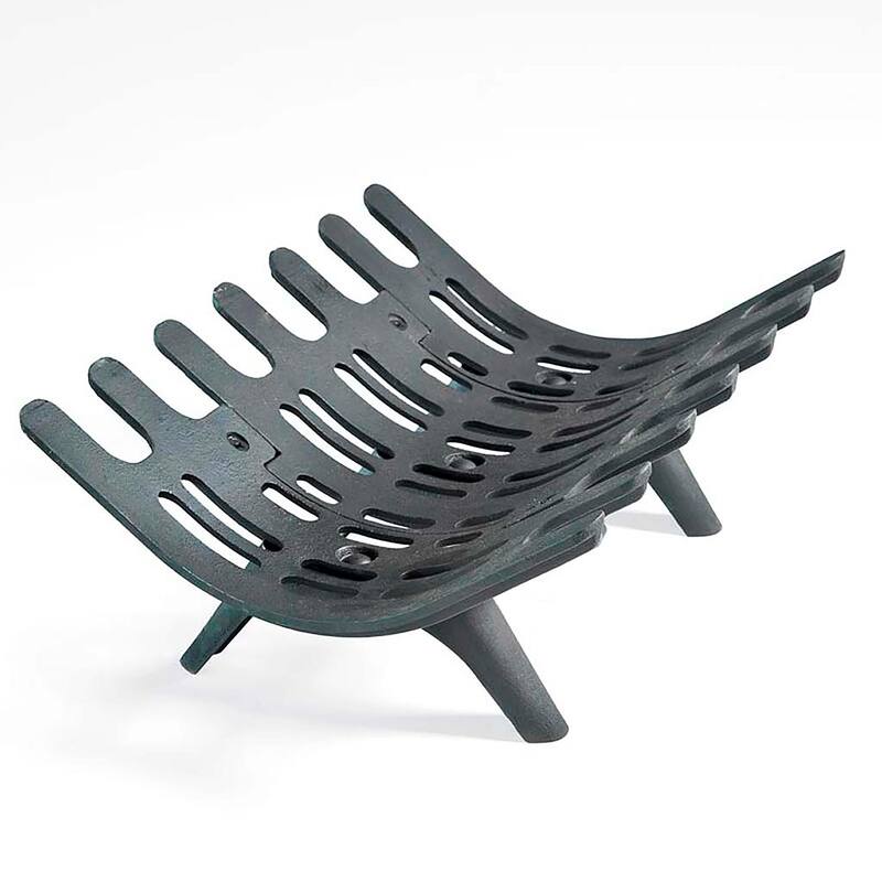 Small Cast Iron Deep-Bed Fireplace Grate with Four Legs
