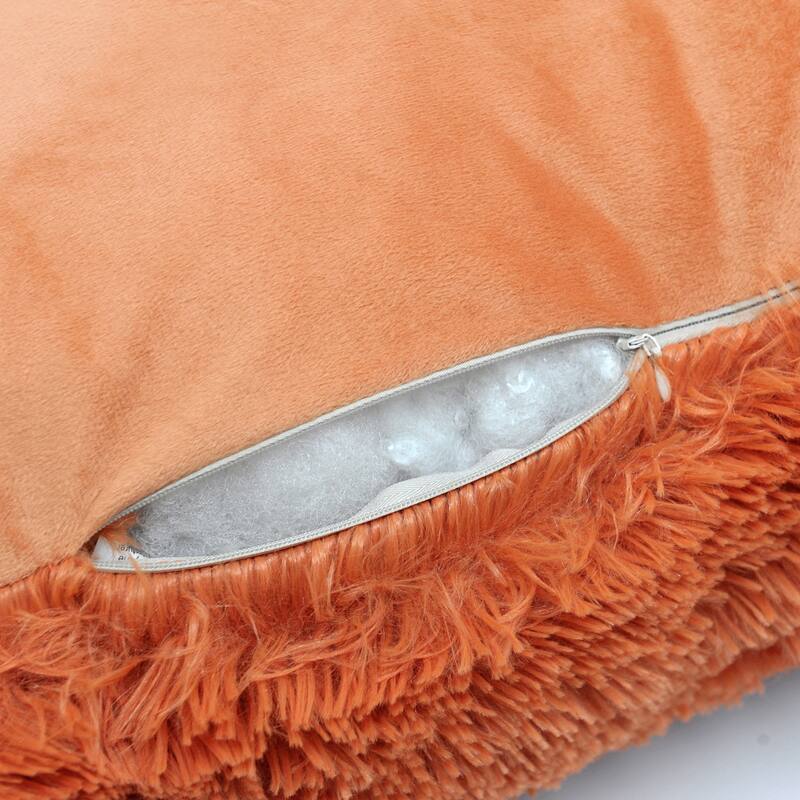 Halsted Shaggy Backrest Pillow