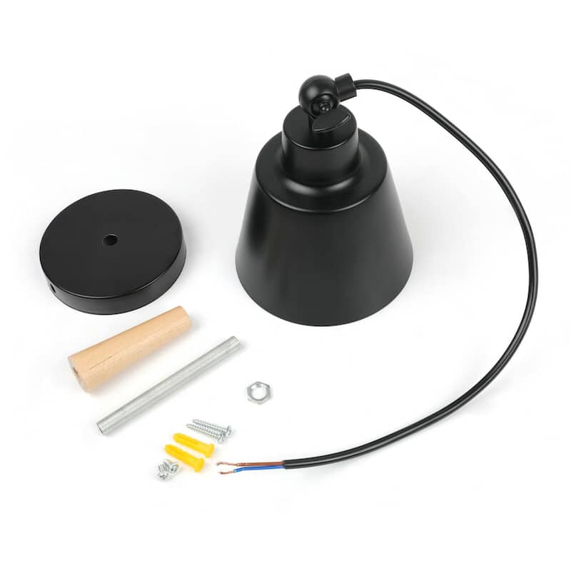 Adjustable Vintage Wall Sconces Bedside Bedroom Wall Light Fixtures - Lampshade Dia 5.1"