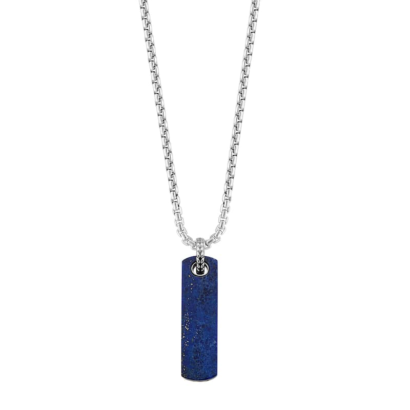 EFFY Men's 925 Sterling Silver Lapis Lazuli Pendant Necklace