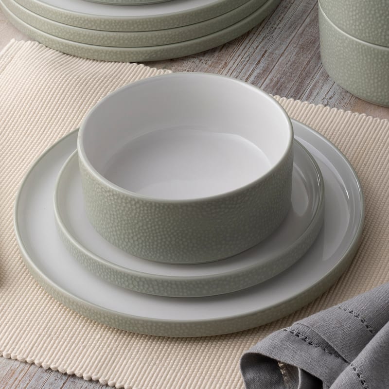 Noritake Colortex Stone 12Piece Stax Dinnerware Set, Service For 4 Bed Bath & Beyond 40038572
