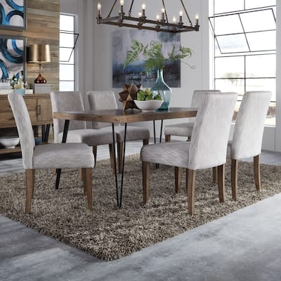 Horizons Rustic Caramel 7 Piece Rectangular Table Set
