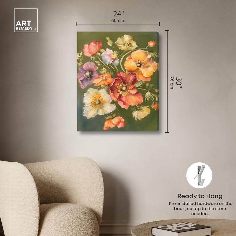 Twilight Tulips I Canvas by Art Remedy, Gallery Wrapped
