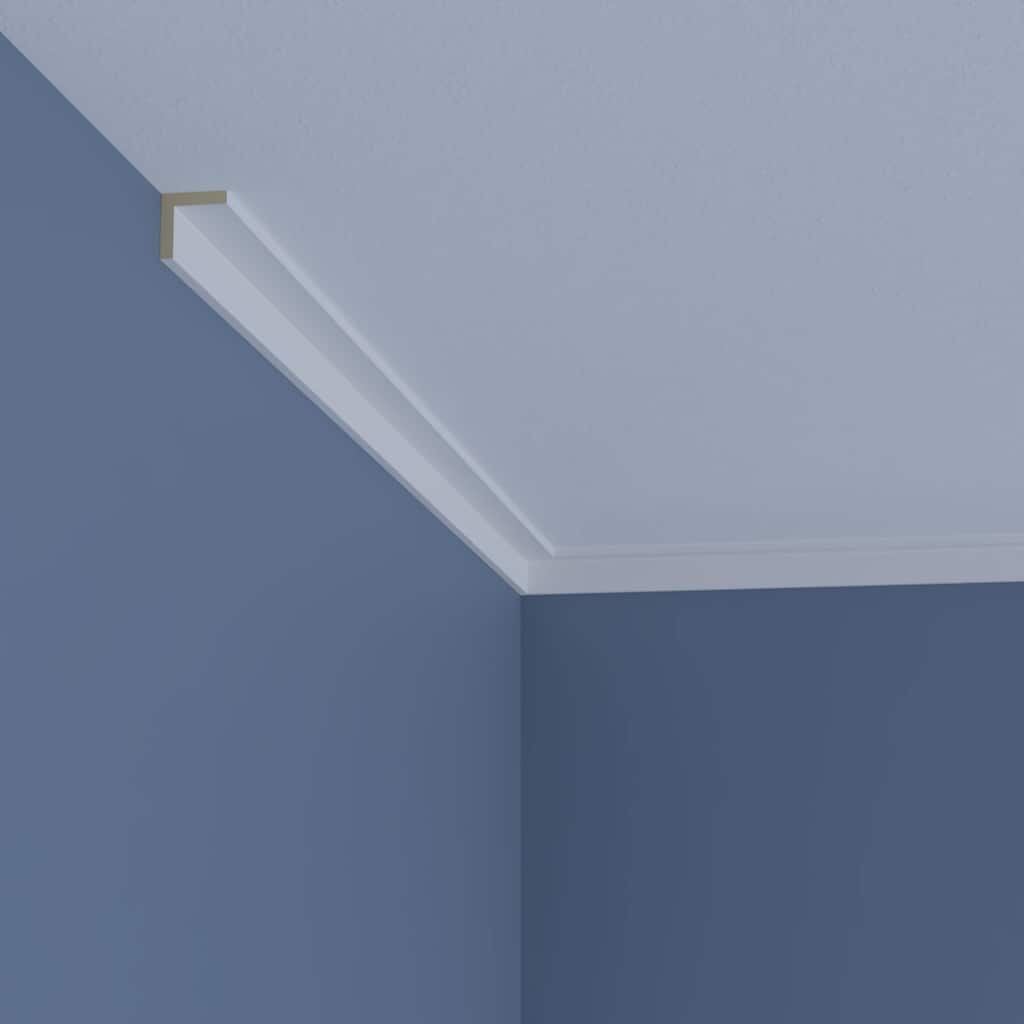 1"H x 1"P x 1 3/8"F x 94 1/2"L Savannah Crown Moulding - 1-Pack