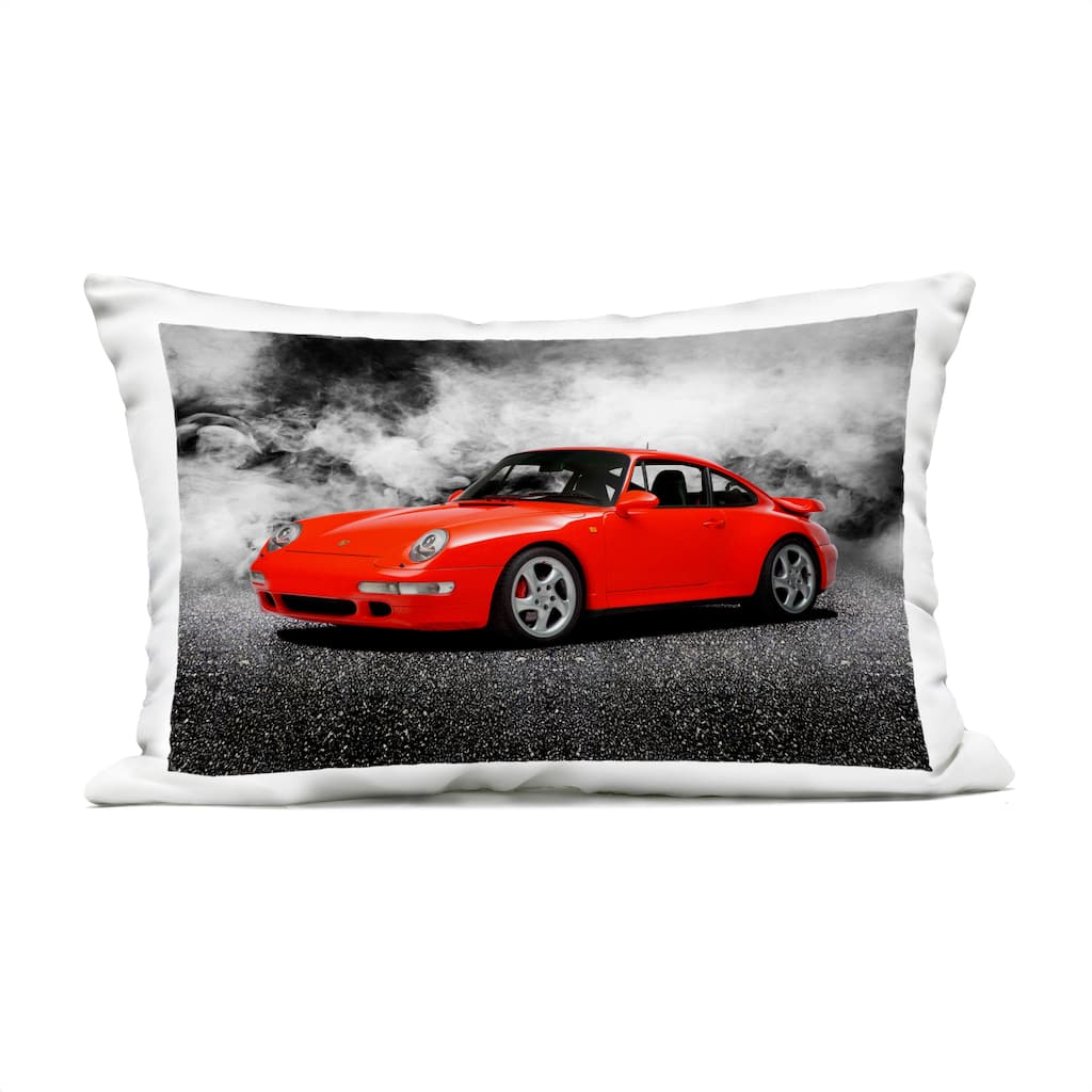 Stupell Bold Red Sports Car Printed Outdoor Throw Pillow Design by Mark Rogan