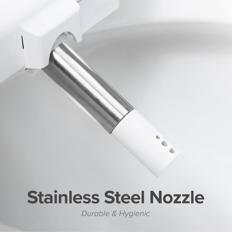 SmartBidet Electric Bidet Seat for Elongated Toilets - White