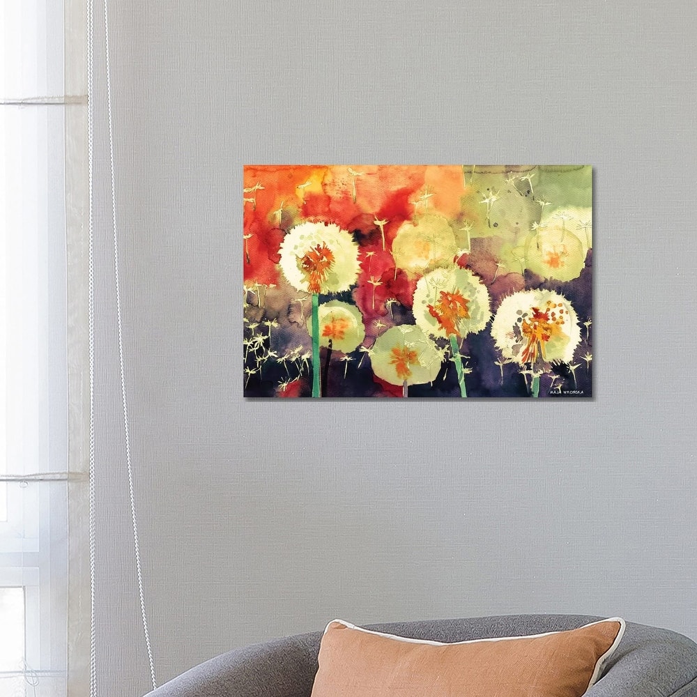 iCanvas "Dandelions" by Maja Wronska Canvas Print