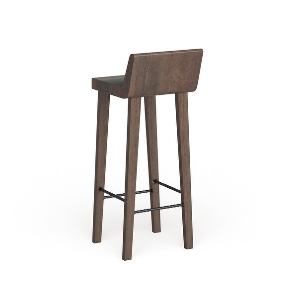The Gray Barn Gold Creek Natural Pine Wood Bar Stool On Sale