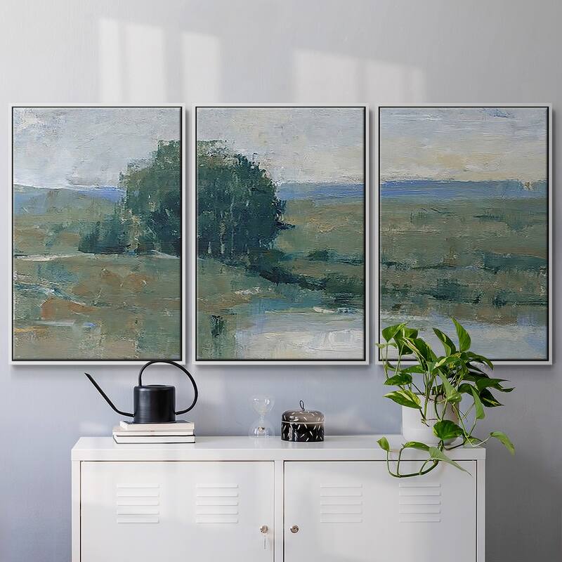 Riverbank Impression I - Multi Piece Framed Canvas