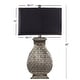 preview thumbnail 3 of 7, SAFAVIEH Lighting 30-inch Royal Spain Silver Finish Table Lamp (Set of 2) - 16"x11"x29"