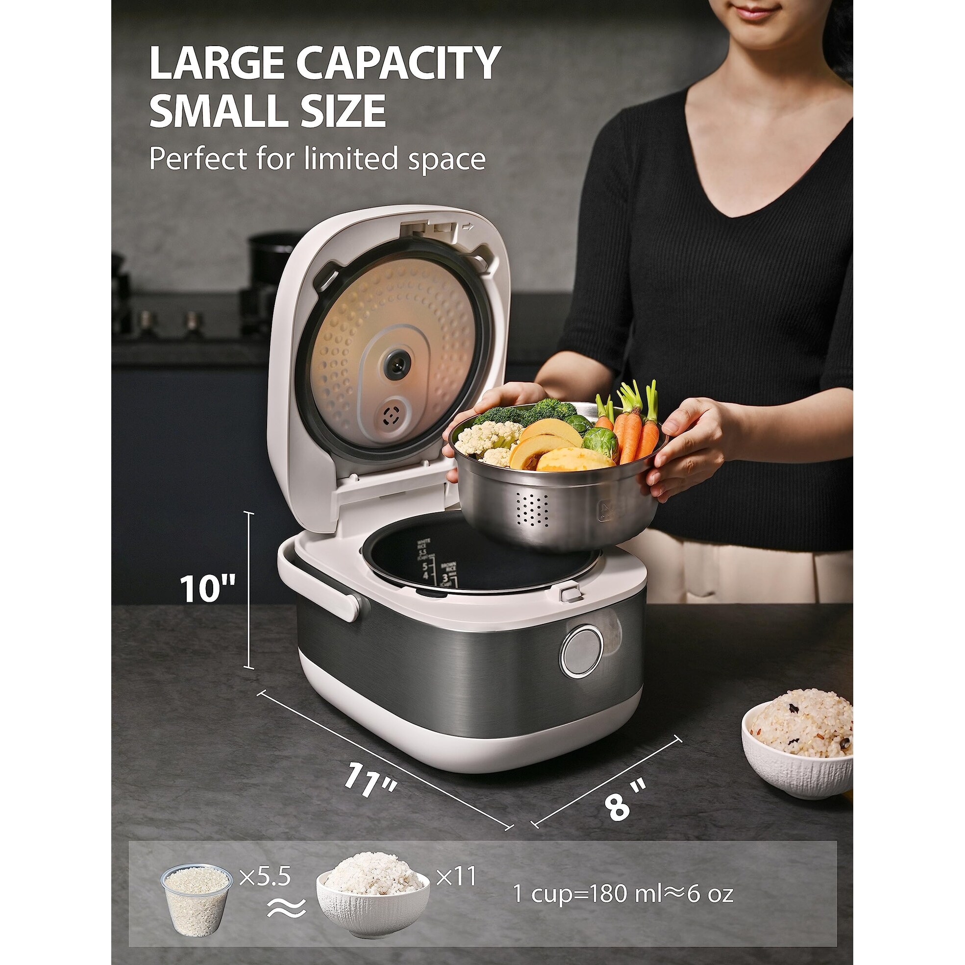 Induction rice cooker top