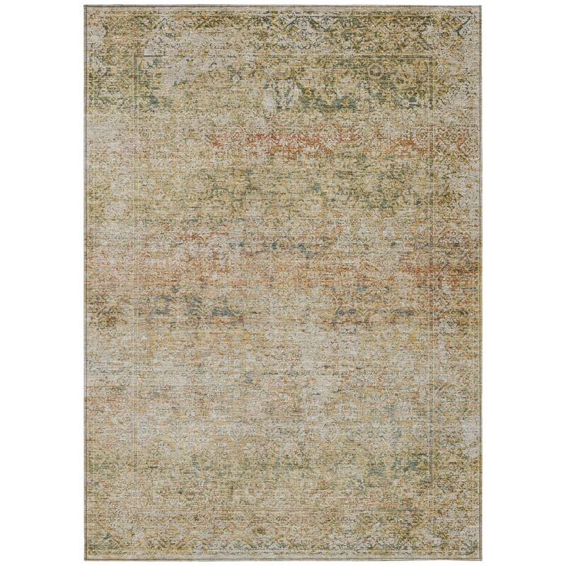 HomeRoots Abstract Traditional Rectangle Outdoor Rug