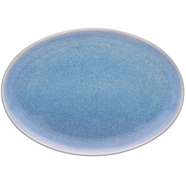 Colorwave Kiln Azure Stoneware Oval Platter, 16