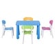 preview thumbnail 8 of 9, Qaba Kids Table and Chair Set 5 Piece Toddler Furniture Cartoon Pattern, Multicolor - 30" x 21.5" x 19.5"