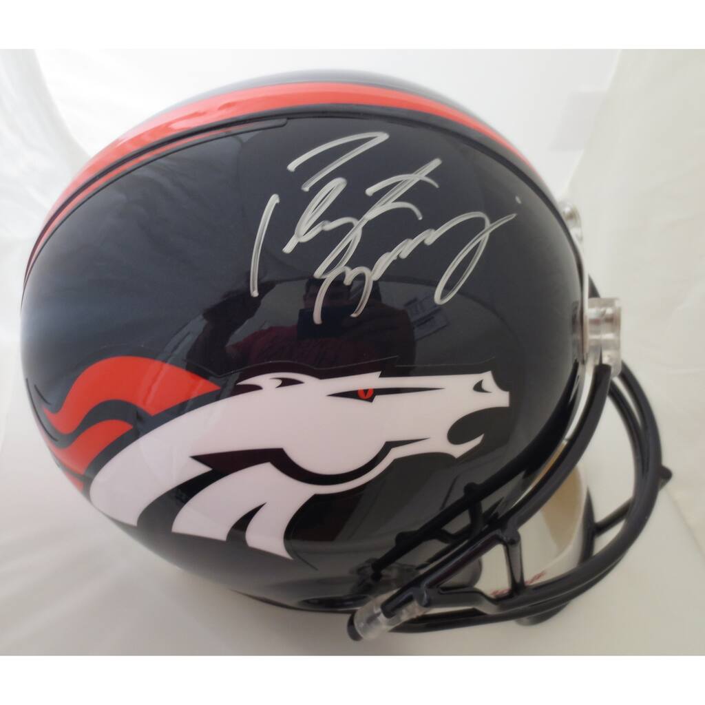 Peyton Manning Autographed Full Size Signed Helmet Steiner Sports Hologram - 8'6" x 11'6"