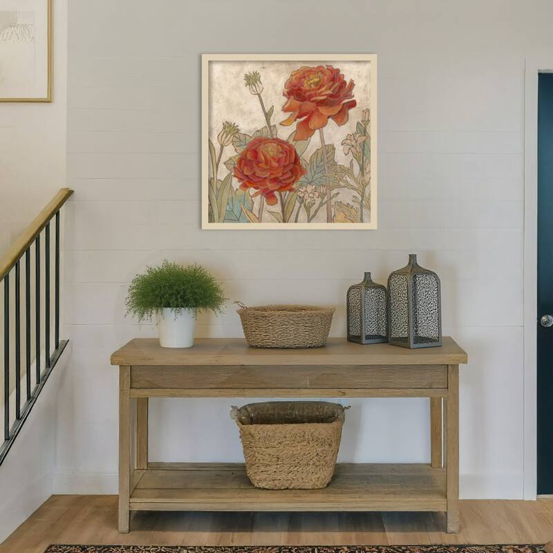 Rising Sun Blooms No. 2 by Megan Meagher Wood Framed Wall Art Print