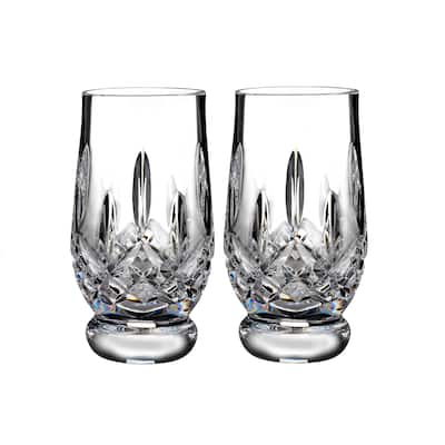 Waterford Connoisseur Lismore Tasting Tumbler Footed 5.5 Oz Set/2