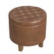 preview thumbnail 98 of 110, Carson Carrington Hare Button-tufted Round Storage Ottoman