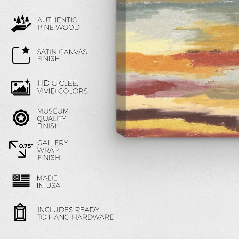 Wynwood Studio Canvas Abstract Coastal Sand Color Palette Gold Modern & Contemporary Wall Art Canvas Print