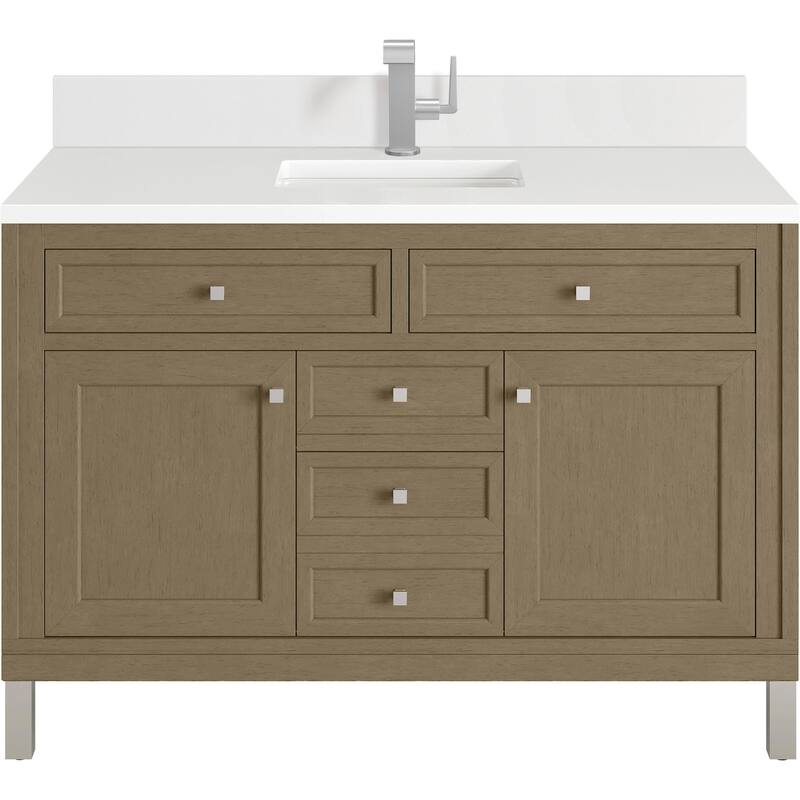 James Martin Vanities 503-V48-1WZ Chicago 48" Free Standing Single - Walnut Whisper