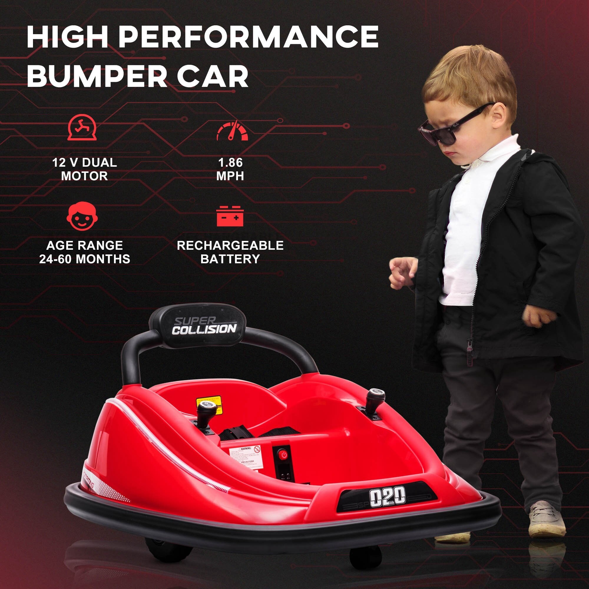 360-Degree 12V Electric Ride-On Toy - Exciting Adventures