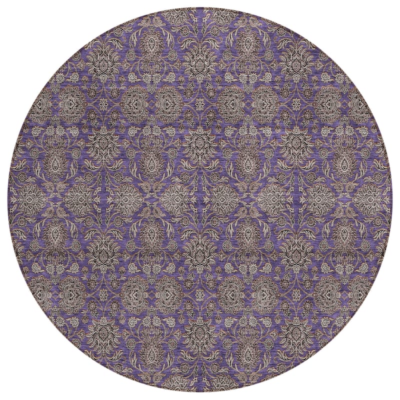 HomeRoots Floral Transitional Rectangle Outdoor Rug