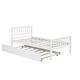preview thumbnail 5 of 7, Twin Bed with Pull-Out Trundle and Sturdy Frame for Extra Sleeping Space
