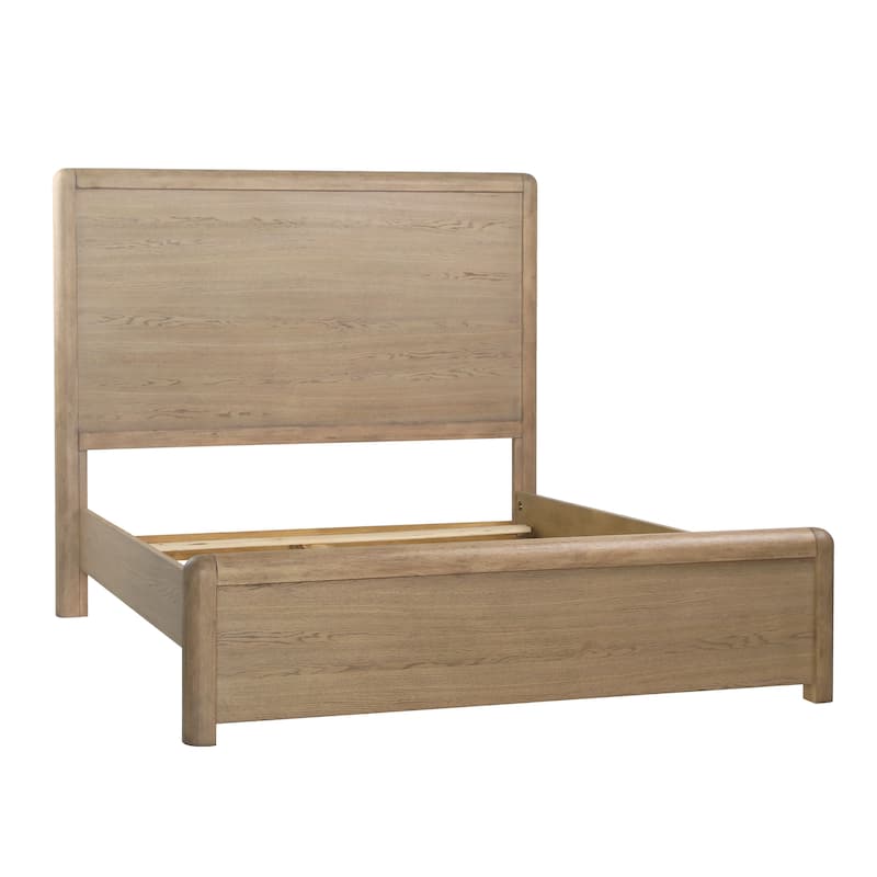 Twilight Rubberwood Bed, Natural