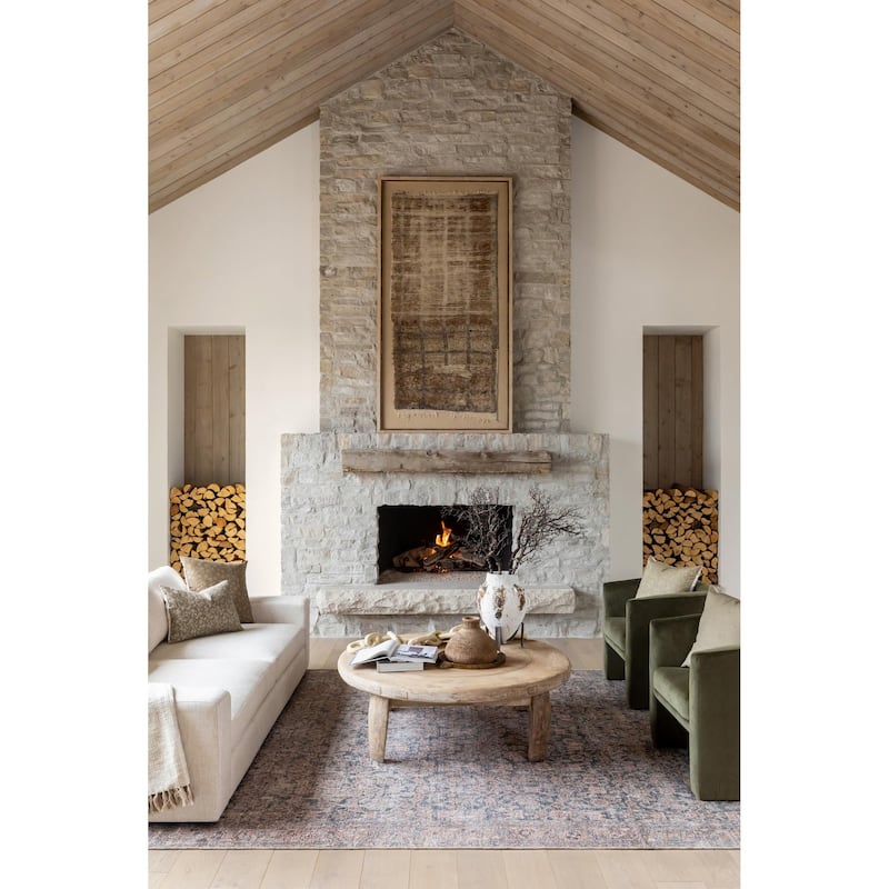 Livabliss x Vivir Lorelai Vintage Washable Area Rug - Green - 8' 10" x 12'