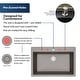 preview thumbnail 59 of 61, Karran Top Mount 33 in. Large Single Bowl Quartz Kitchen Sink