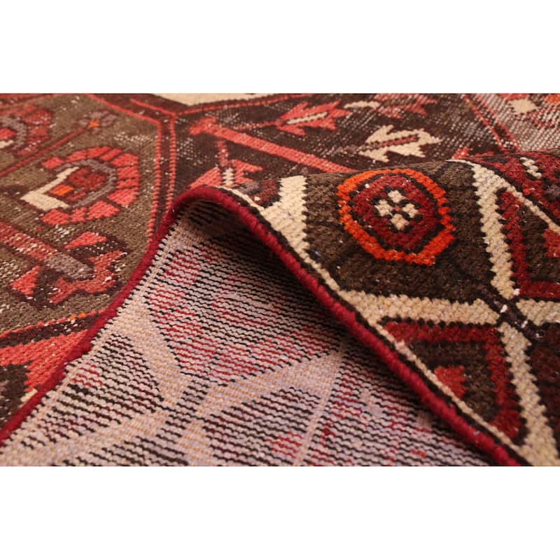 ECARPETGALLERY Hand-knotted Antalya Vintage Red Wool Rug - 6'6 x 10'0