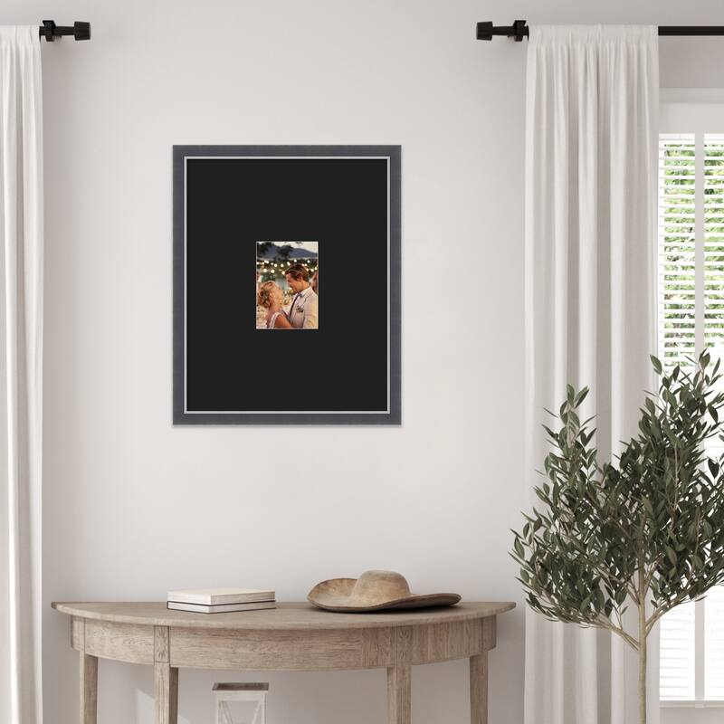 Eva Black Silver Thin Framed Picture Frame, Photo Frame