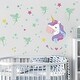 preview thumbnail 1 of 7, Walplus Magical Unicorn Glow In The Dark Fairies Nursery Wall Sticker