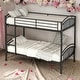 preview thumbnail 2 of 14, 2 In 1 Multifunction Twin Over Twin Metal Bunk Bed