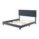 preview thumbnail 20 of 80, Celeste Modern Upholstered Bed, Box Spring Required