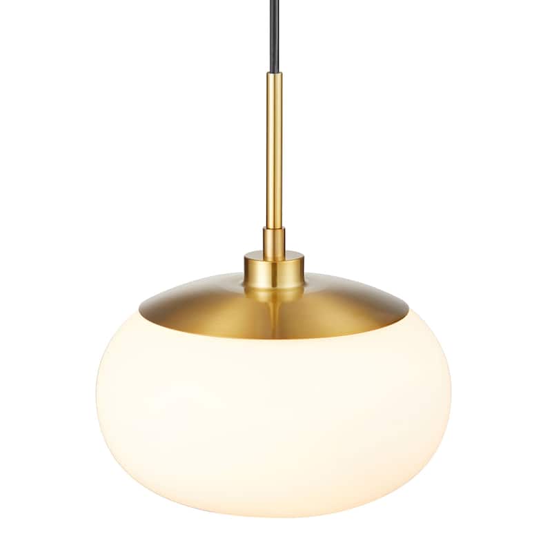 KAWOTI 1-Light Adjustable Glass Pendant