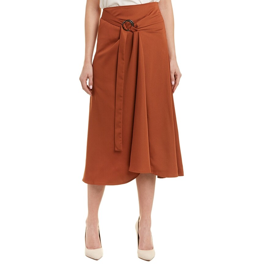 j.o.a. floral midi skirt