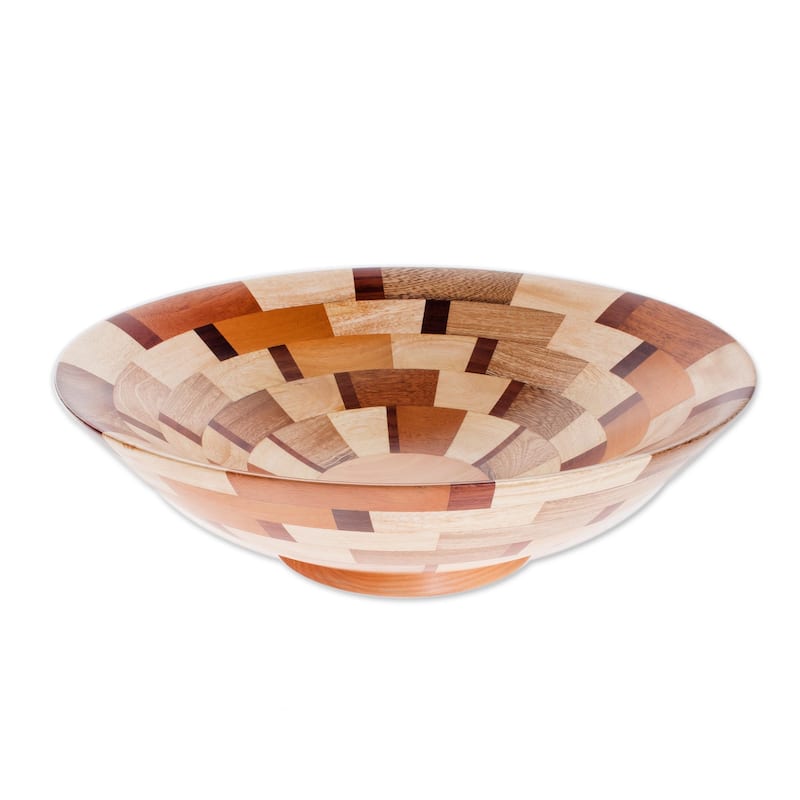 Novica Handmade Fragment Wood Serving Bowl